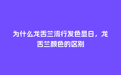 为什么龙舌兰流行发色显白，龙舌兰颜色的区别_http://www.kushangpin.com_服装百科_第1张