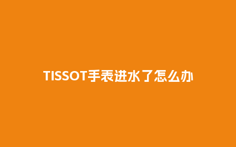 TISSOT手表进水了怎么办_http://www.kushangpin.com_手表百科_第1张