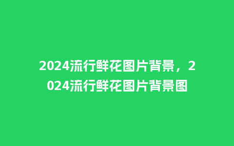 2024流行鲜花图片背景，2024流行鲜花图片背景图_http://www.kushangpin.com_服装百科_第1张