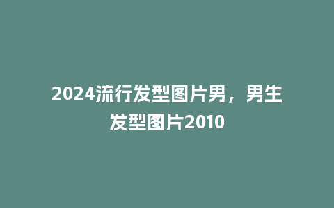 2024流行发型图片男，男生发型图片2010_http://www.kushangpin.com_服装百科_第1张