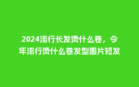2024流行长发烫什么卷，今年流行烫什么卷发型图片短发_http://www.kushangpin.com_服装百科_第1张