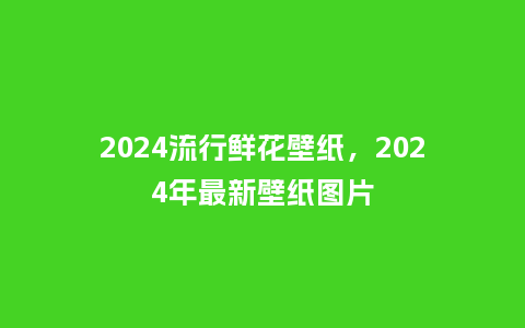 2024流行鲜花壁纸，2024年最新壁纸图片_http://www.kushangpin.com_服装百科_第1张