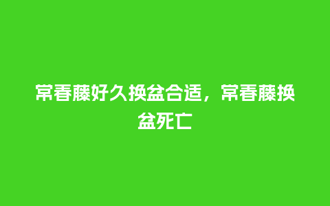 常春藤好久换盆合适,常春藤换盆死亡_鲜花知识_第1张_酷尚品 常春藤好久换盆合适,常春藤换盆死亡_https://www.kushangpin.com_鲜花知识_第1张