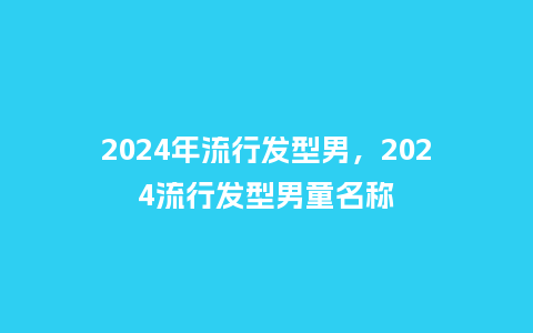 2024年流行发型男,2024流行发型男童名称_服装百科_第1张_酷尚品 2024年流行发型男,2024流行发型男童名称_http://www.kushangpin.com_服装百科_第1张