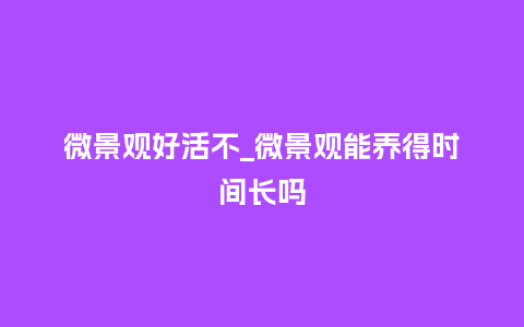 微景观好活不_微景观能养得时间长吗_鲜花知识_第1张_酷尚品 微景观好活不_微景观能养得时间长吗_https://www.kushangpin.com_鲜花知识_第1张