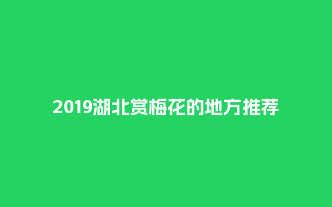 2019湖北赏梅花的地方推荐_鲜花知识_第1张_酷尚品 2019湖北赏梅花的地方推荐_https://www.kushangpin.com_鲜花知识_第1张