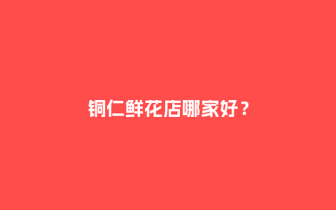 铜仁鲜花店哪家好？_https://www.kushangpin.com_送礼知识_第1张