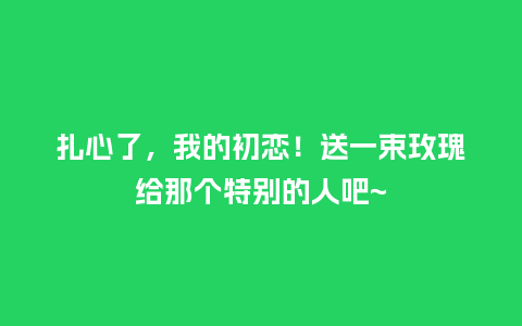 扎心了，我的初恋！送一束玫瑰给那个特别的人吧~_https://www.kushangpin.com_送礼知识_第1张