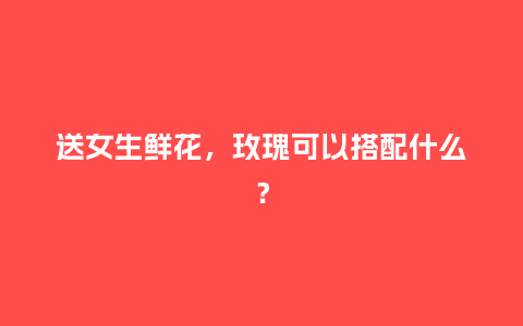 送女生鲜花，玫瑰可以搭配什么？_https://www.kushangpin.com_送礼知识_第1张