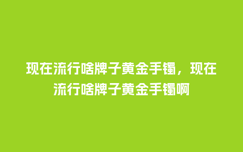 现在流行啥牌子黄金手镯,现在流行啥牌子黄金手镯啊_服装百科_第1张_酷尚品 现在流行啥牌子黄金手镯,现在流行啥牌子黄金手镯啊_https://www.kushangpin.com_服装百科_第1张
