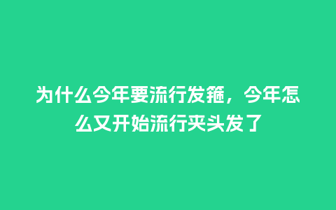 为什么今年要流行发箍,今年怎么又开始流行夹头发了_服装百科_第1张_酷尚品 为什么今年要流行发箍,今年怎么又开始流行夹头发了_https://www.kushangpin.com_服装百科_第1张