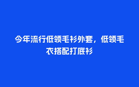今年流行低领毛衫外套,低领毛衣搭配打底衫_服装百科_第1张_酷尚品 今年流行低领毛衫外套,低领毛衣搭配打底衫_https://www.kushangpin.com_服装百科_第1张