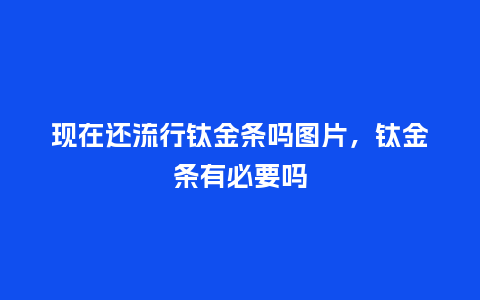 现在还流行钛金条吗图片,钛金条有必要吗_服装百科_第1张_酷尚品 现在还流行钛金条吗图片,钛金条有必要吗_https://www.kushangpin.com_服装百科_第1张